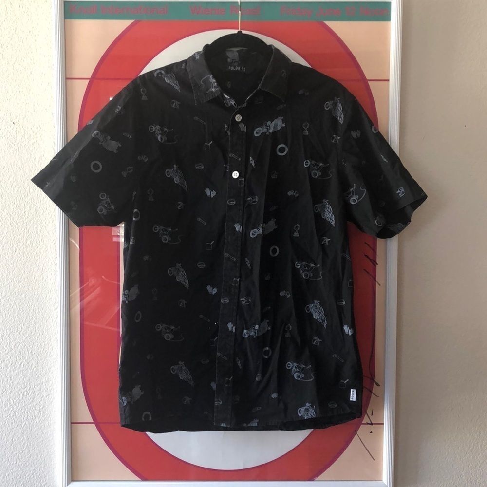 Poler mens button down shirt